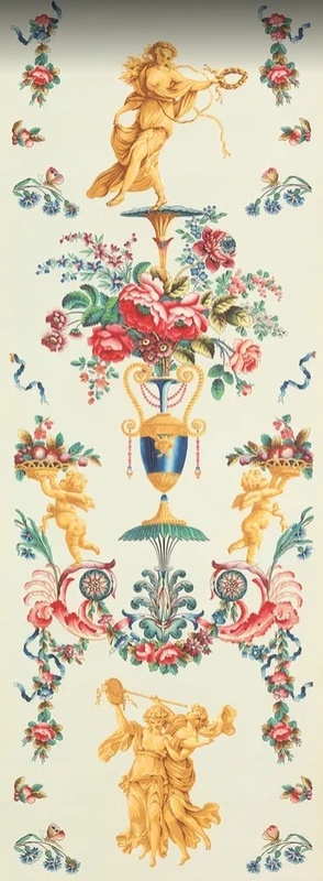 Фотообои и фрески на стену - классика, графика, цветная, панели, вертикальные, узкие, желтая