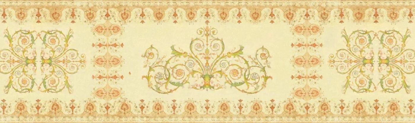 Фотообои и фрески на стену - классика, графика, узор, желтая