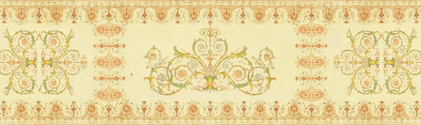 Фотообои и фрески на стену - классика, графика, узор, желтая