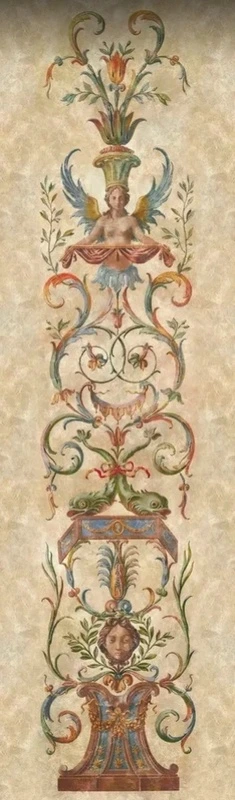 Фотообои и фрески на стену - классика, графика, узоры, коричневая