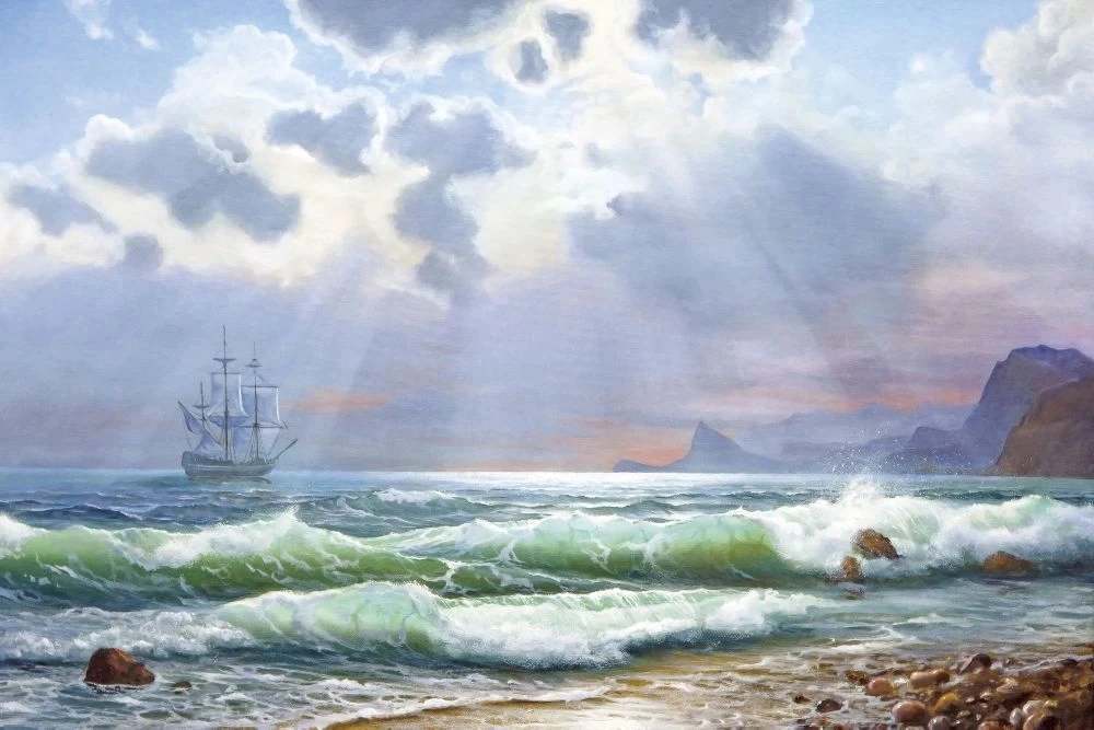 Фотообои и фрески на стену - пейзаж, морской, море, бирюзовая