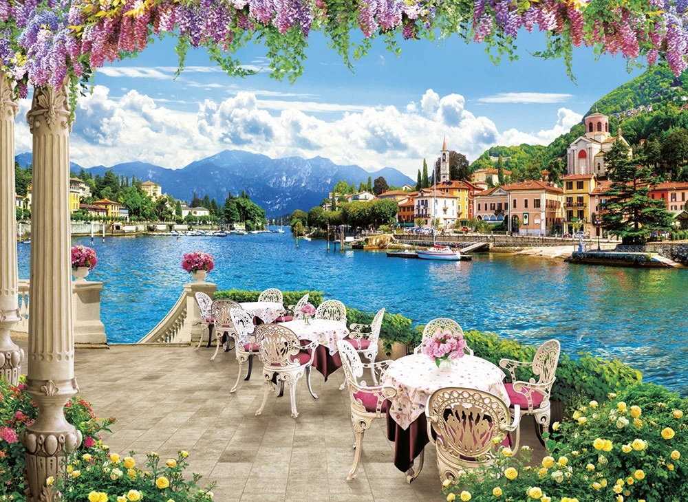 Фотообои и фрески на стену - пейзаж, морской, море, терраса, спуск