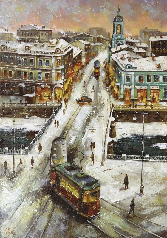 Фотообои на стену - живопись, пейзаж, городской, улочки