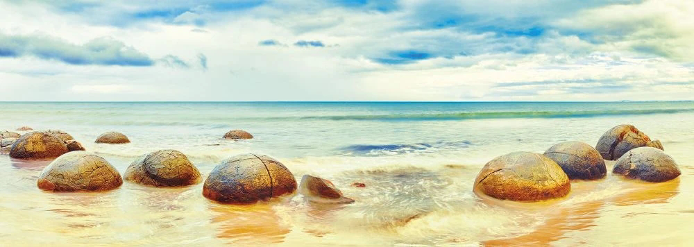 Фотообои и фрески на стену - пейзаж, морской, море, валуны