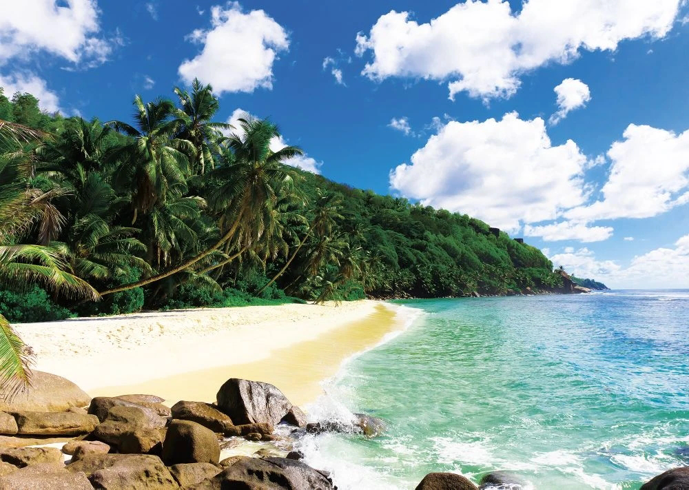 Фотообои и фрески на стену - пейзаж, морской, море, песчаный берег, залив