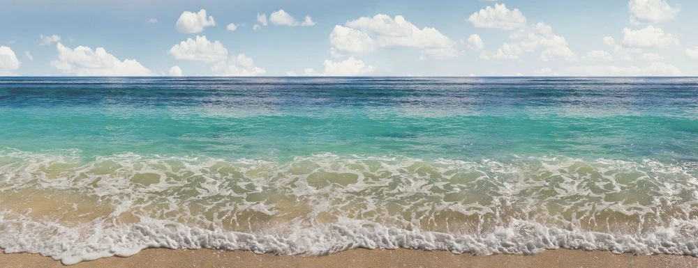 Фотообои и фрески на стену - пейзаж, морской, море, берег, бирюзовая