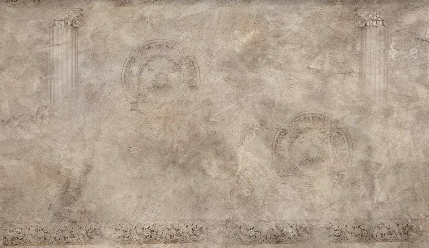 Фотообои на стену - лофт, под штукаткрку, бежевые