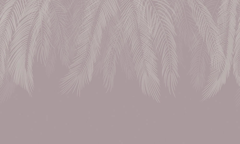 Фотообои на стену - графика, листья, пальмовые, цвета какао