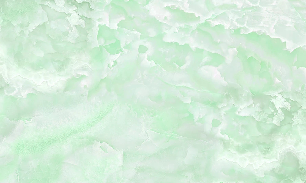 Фотообои и фрески на стену - в ванную комнату, под мрамор, бело-зеленая, салатовая