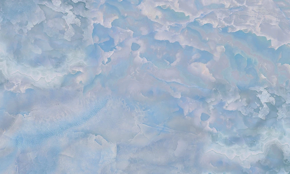 Фотообои и фрески на стену - в ванную комнату, под мрамор, бело-голубая