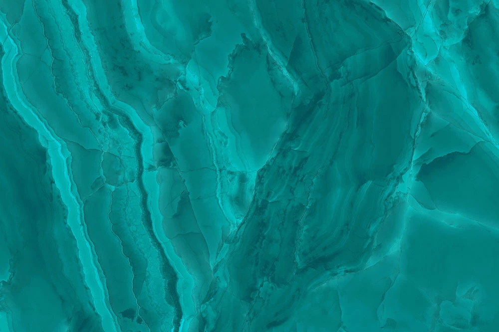 Фотообои и фрески на стену - в ванную комнату, под мрамор, ярко зеленая, малахитовая