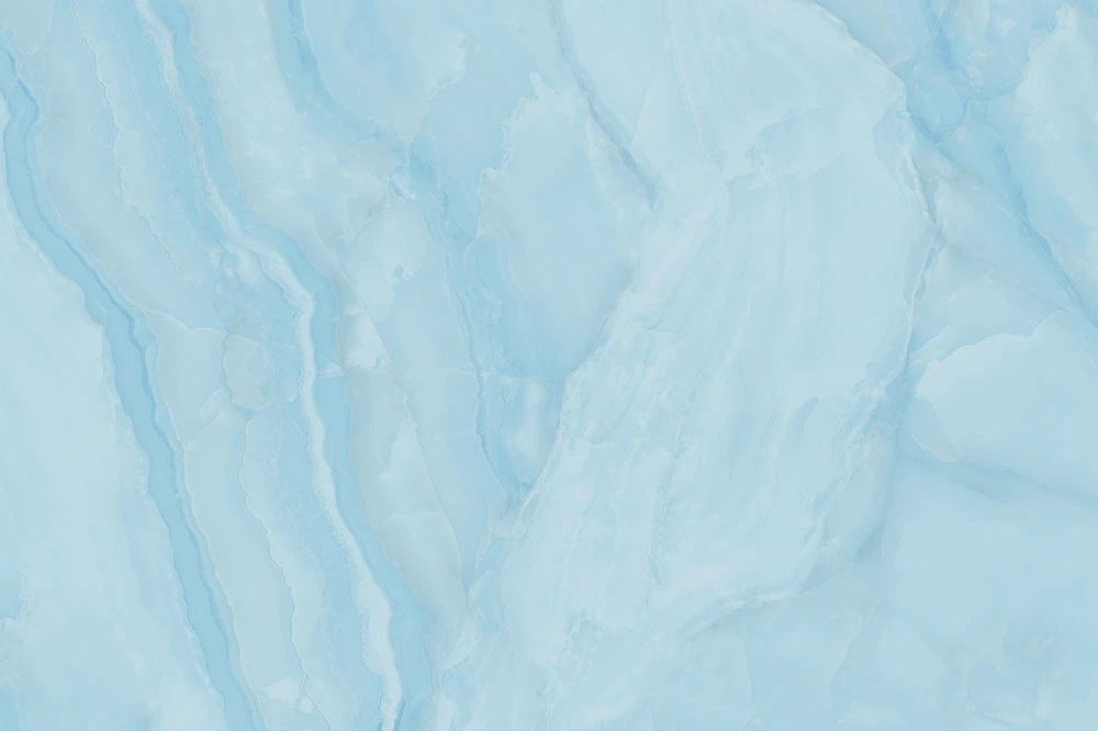 Фотообои и фрески на стену - в ванную комнату, под мрамор, светло голубая