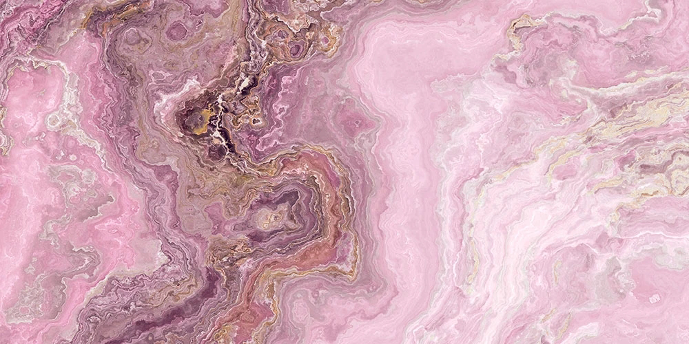 Фотообои и фрески на стену - в ванную комнату, под мрамор, под камень, серо-розовая