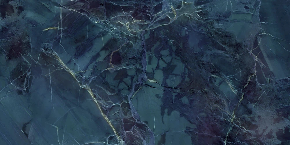 Фотообои на стену - в ванную комнату, под мрамор, темно синяя, серо-синяя