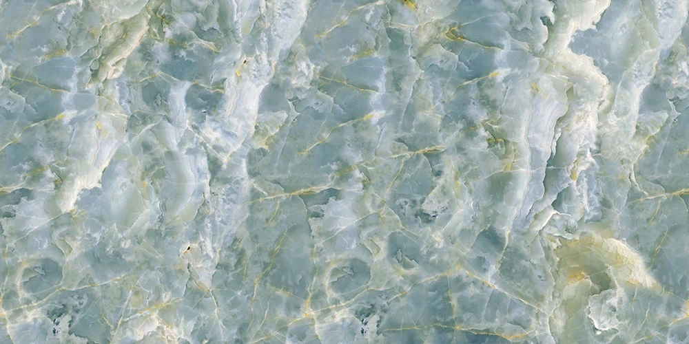 Фотообои и фрески на стену - в ванную комнату, под мрамор, бело-зеленая, светло бирюзовая