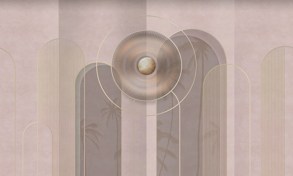 Фотообои и фрески на стену - абстракция, бежевые