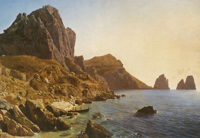 Фотообои и фрески на стену - пейзаж, море, скалы