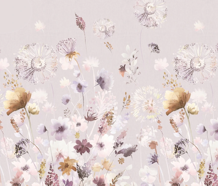 Фотообои на стену - цветы, поляна, полевые