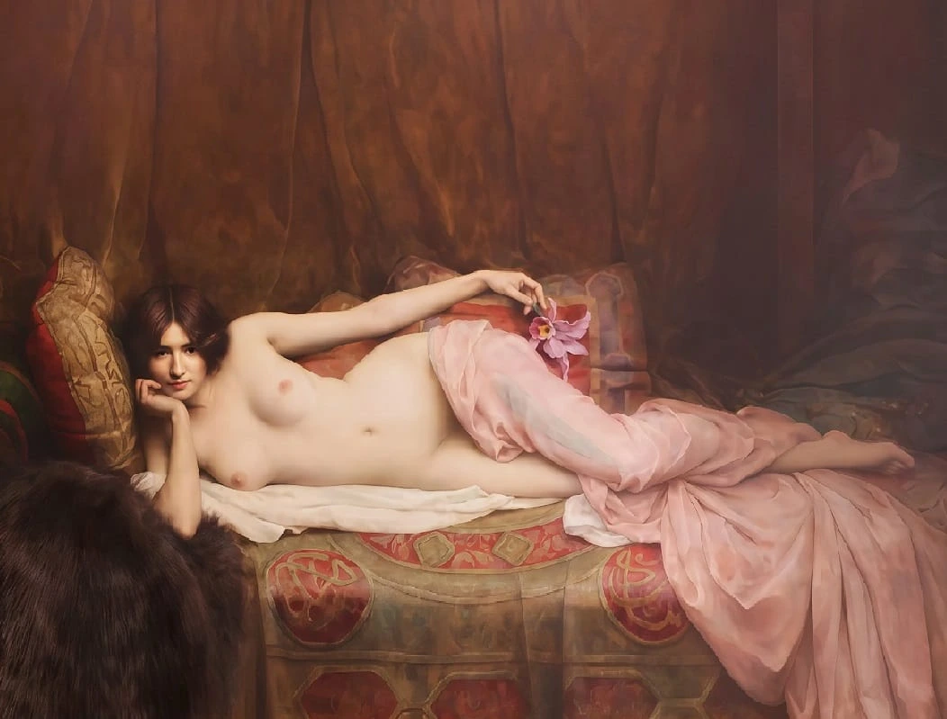 Фотообои на стену - живопись, картины, девушка, обнаженные, женщины, а спальню, в будуар, голые натурщицы, новинки