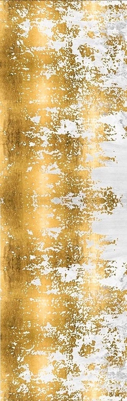 Фотообои на стену - поталь, с золотом, бело-золотые, с рисунком штукатурки