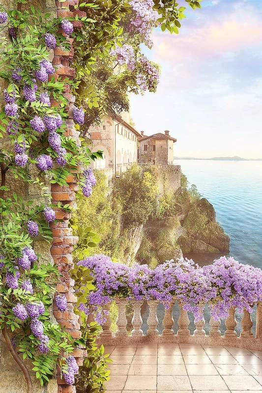 Фотообои на стену - пейзаж, с морем, 3д