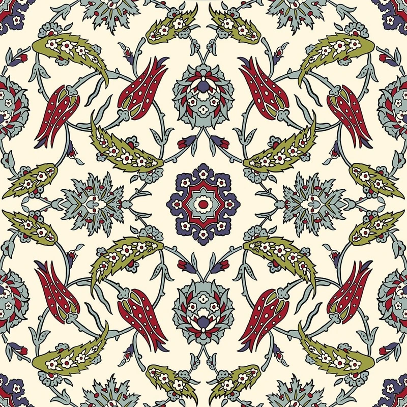 Фотообои на стену - графика, орнамент, турецкие, яркие