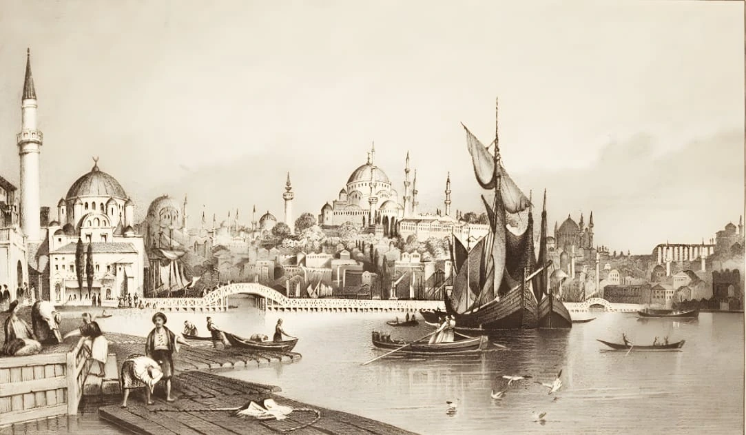 Фотообои на стену - улочки, города, графические, древние