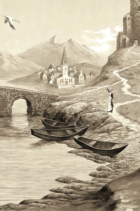 Фотообои на стену - улочки, города, природа, пейзаж