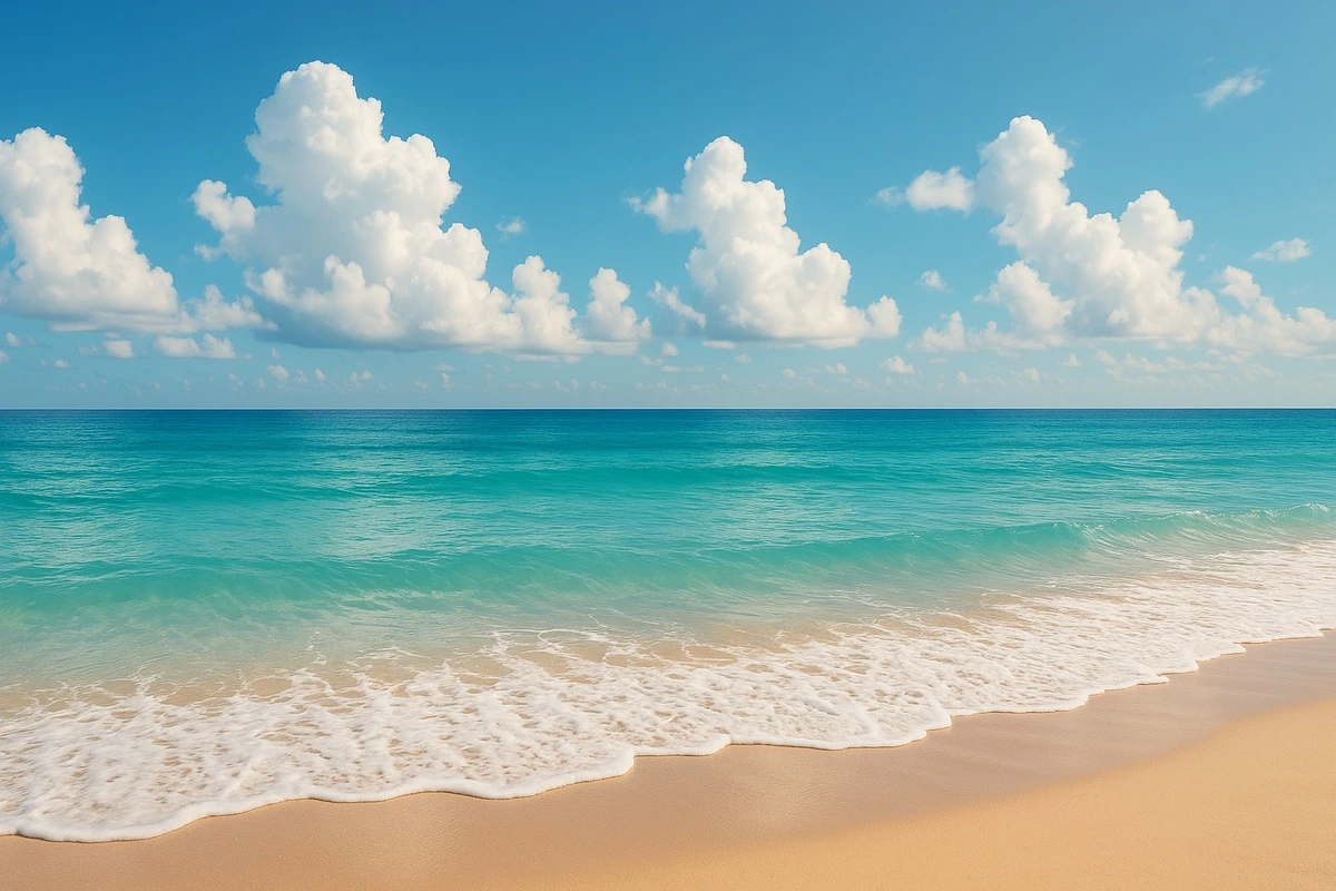 Фотообои на стену - море, океан, пляж, природа, пейзаж, лето, морской пейзаж, тропики, путешествие, отдых