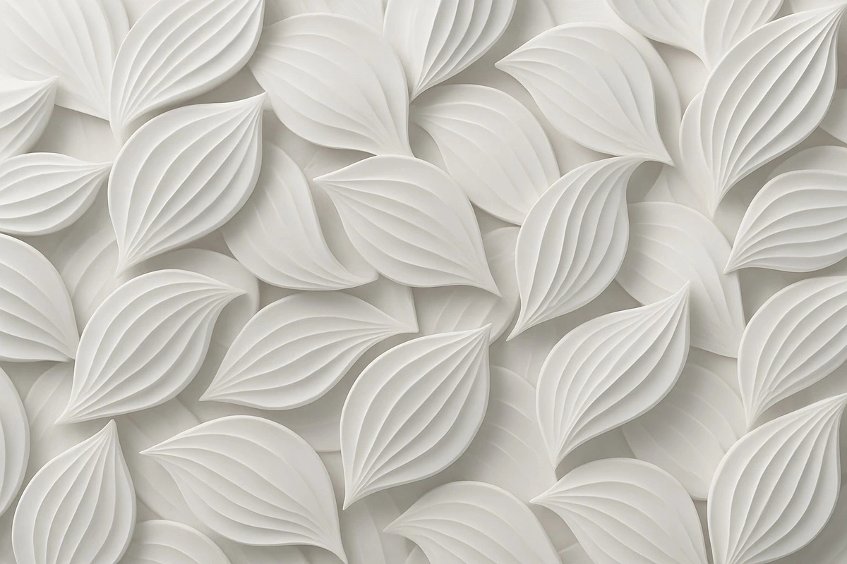 Фотообои на стену - 3D, абстракция, современный стиль, белый дизайн, геометрия, рельефная текстура, минимализм, интерьер класса люкс