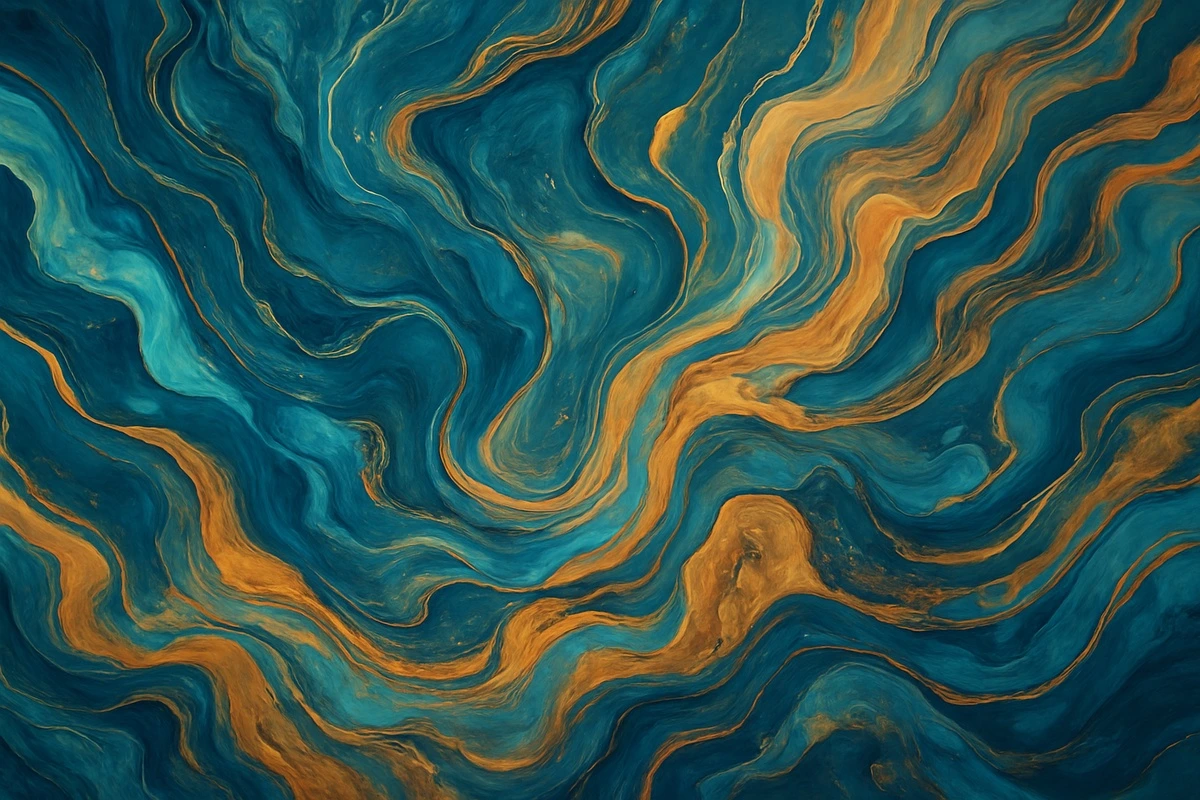 Фотообои на стену - флюид, абстракция, мрамор, жидкий арт, современная стена