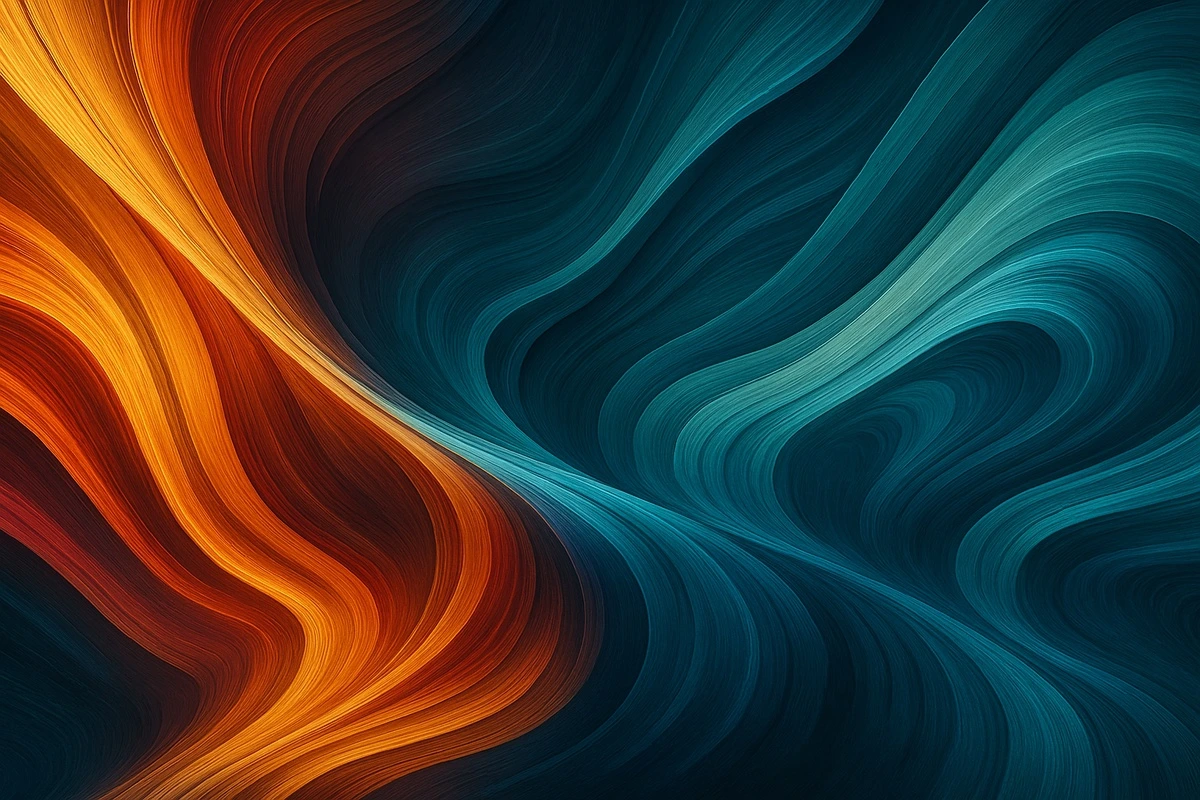 Фотообои на стену - абстракция, современные, абстрактный фон, оранжевый, синий