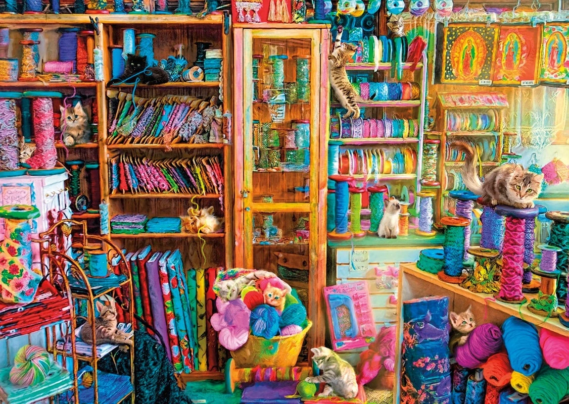 Фотообои на стену - детские, яркие, магазин, кошки