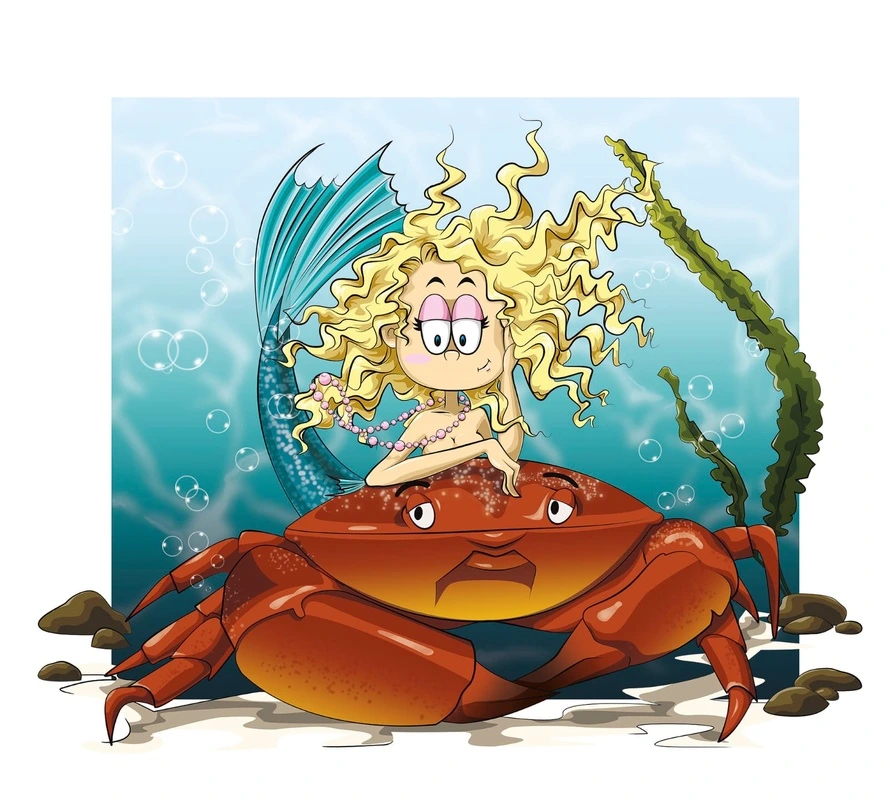 Фотообои на стену - аниме, в детскую комнатку, знаки зодиака, рак