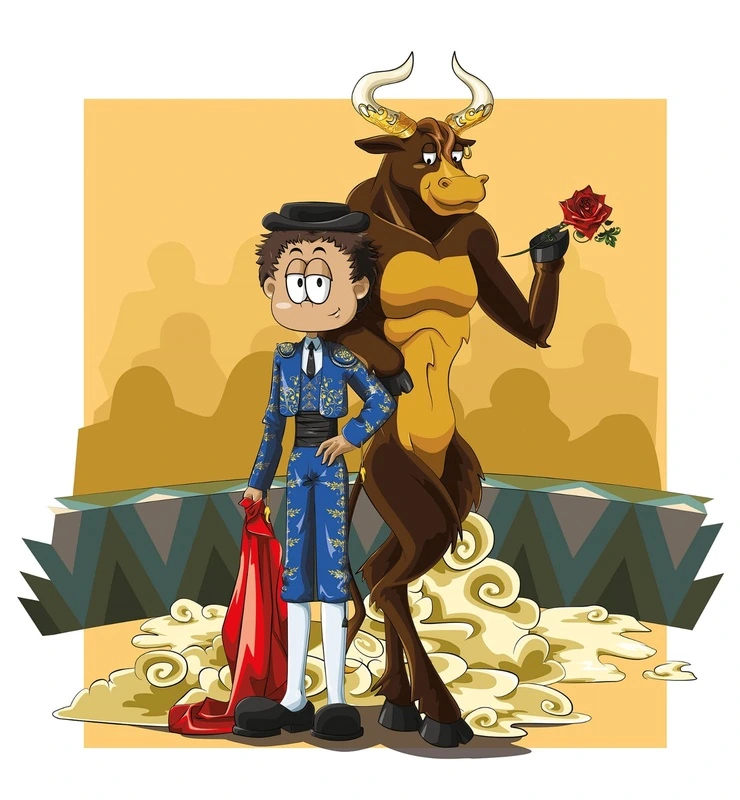 Фотообои на стену - аниме, знаки зодиака, телец, в детскую комнату