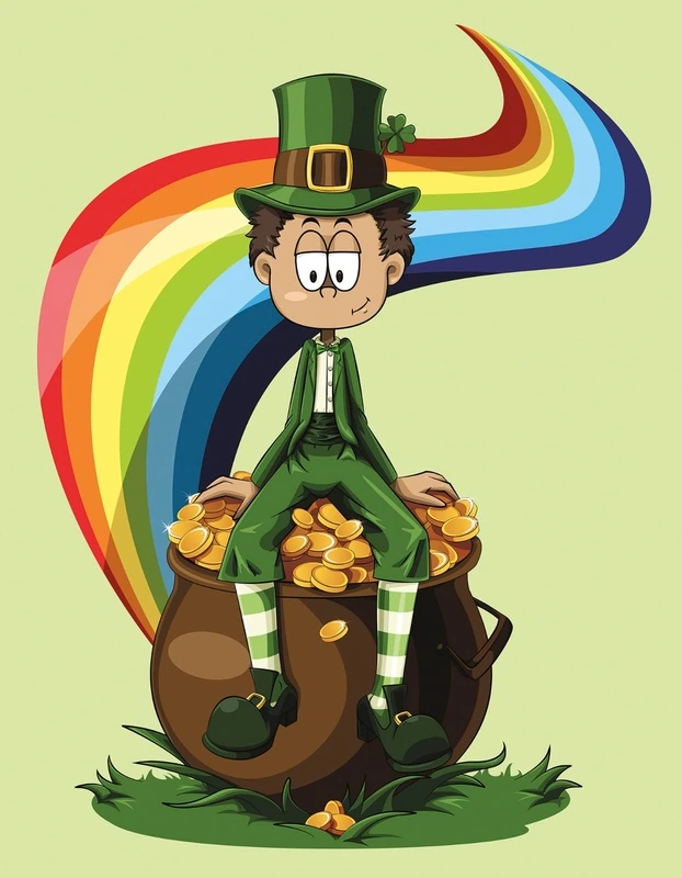 Фотообои на стену - аниме, мальчик, горшок с золотом