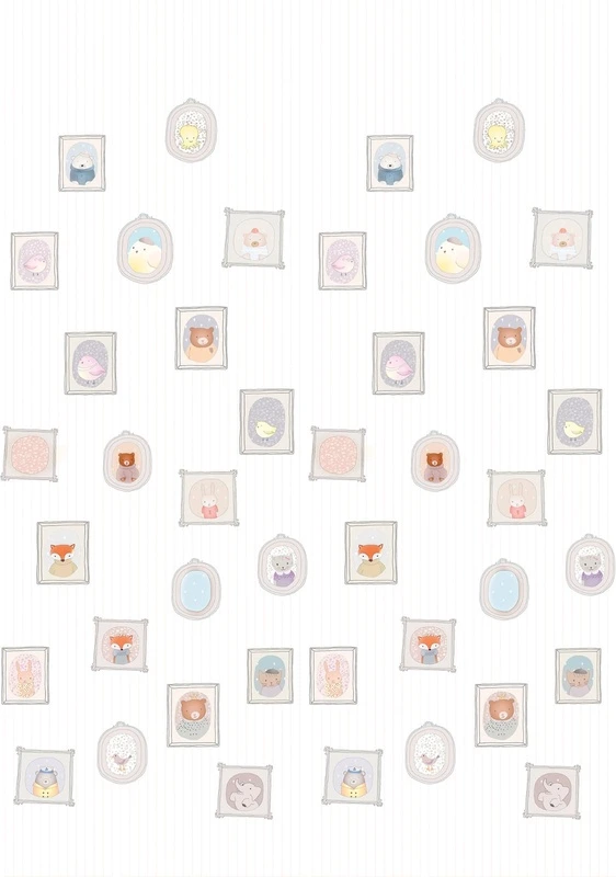 Фотообои на стену - животные, обои с картинками, в детскую комнату, бледные