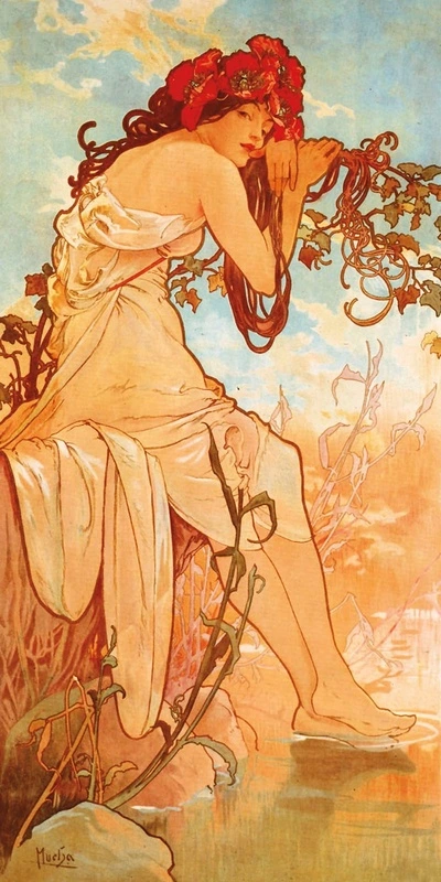 Фотообои и фрески на стену - люди, картины, обои девушка, песочные