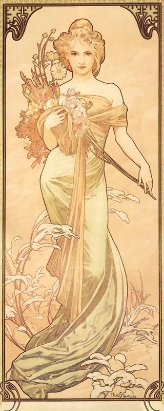 Фотообои на стену - люди, картины, девушка, персиковые, абрикосовые