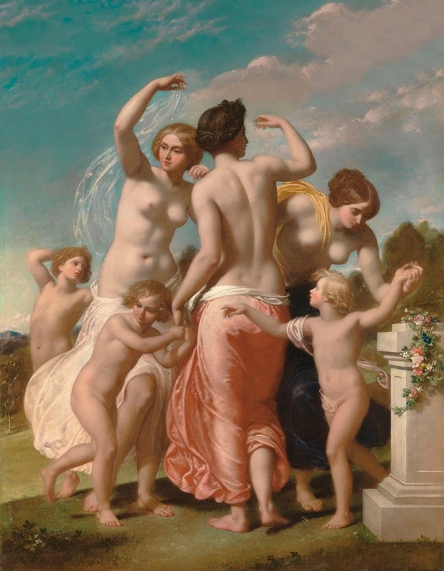 Фотообои и фрески на стену - люди, картины, классика, живопись, обнаженные, голые девушки, красивые девушки