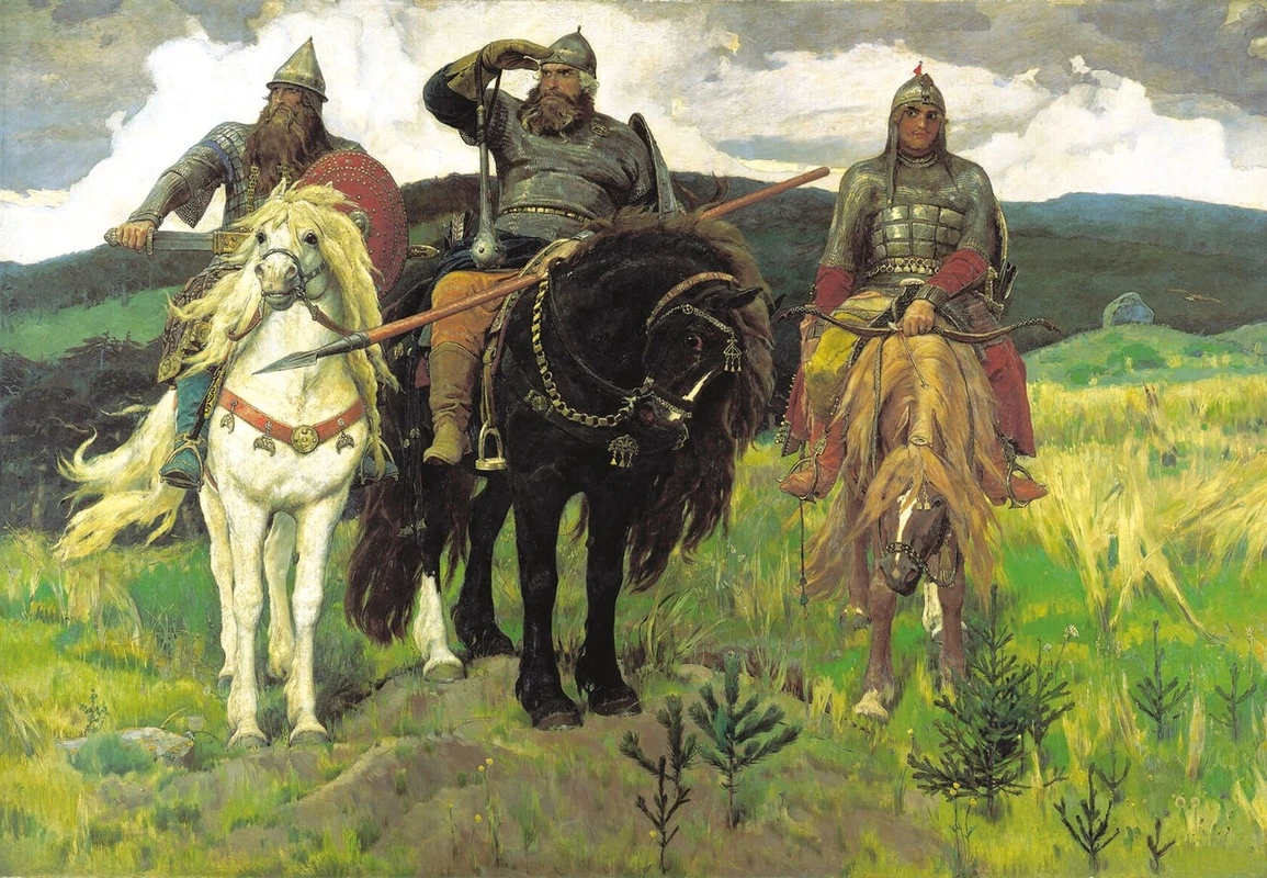 Фотообои на стену - картины, живопись, васнецов, богатыри