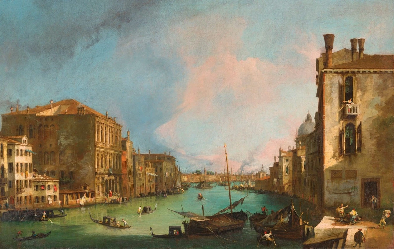 Фотообои на стену - картины, живопись, живописные, венеция, вид на залив венеции, темные, синие