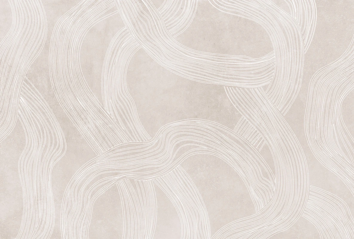 Фотообои на стену - изгибы, бежевые, плавные линии, текстура, ритм, абстракция, фоновый узор, волны, пересечения