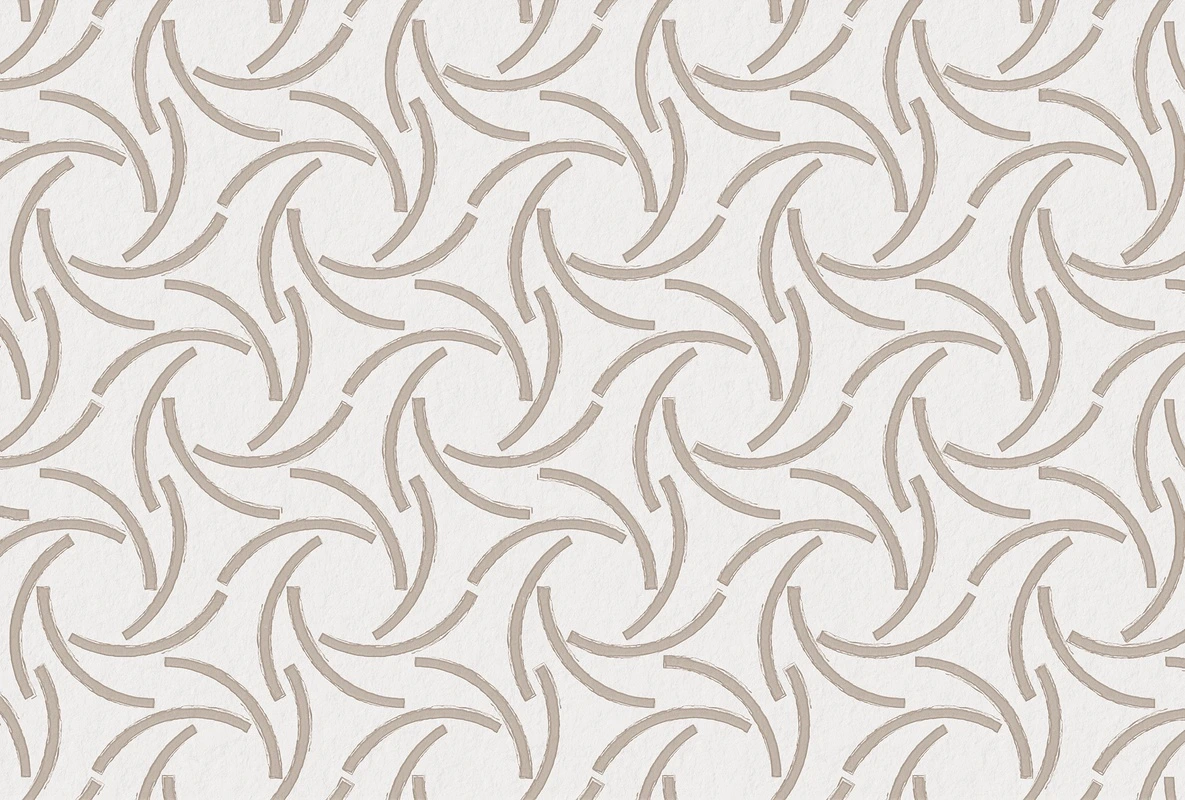 Фотообои на стену - геометрия, фон, современный орнамент, абстракция, белый фон, узор, полукруги, симметрия, песочный цвет