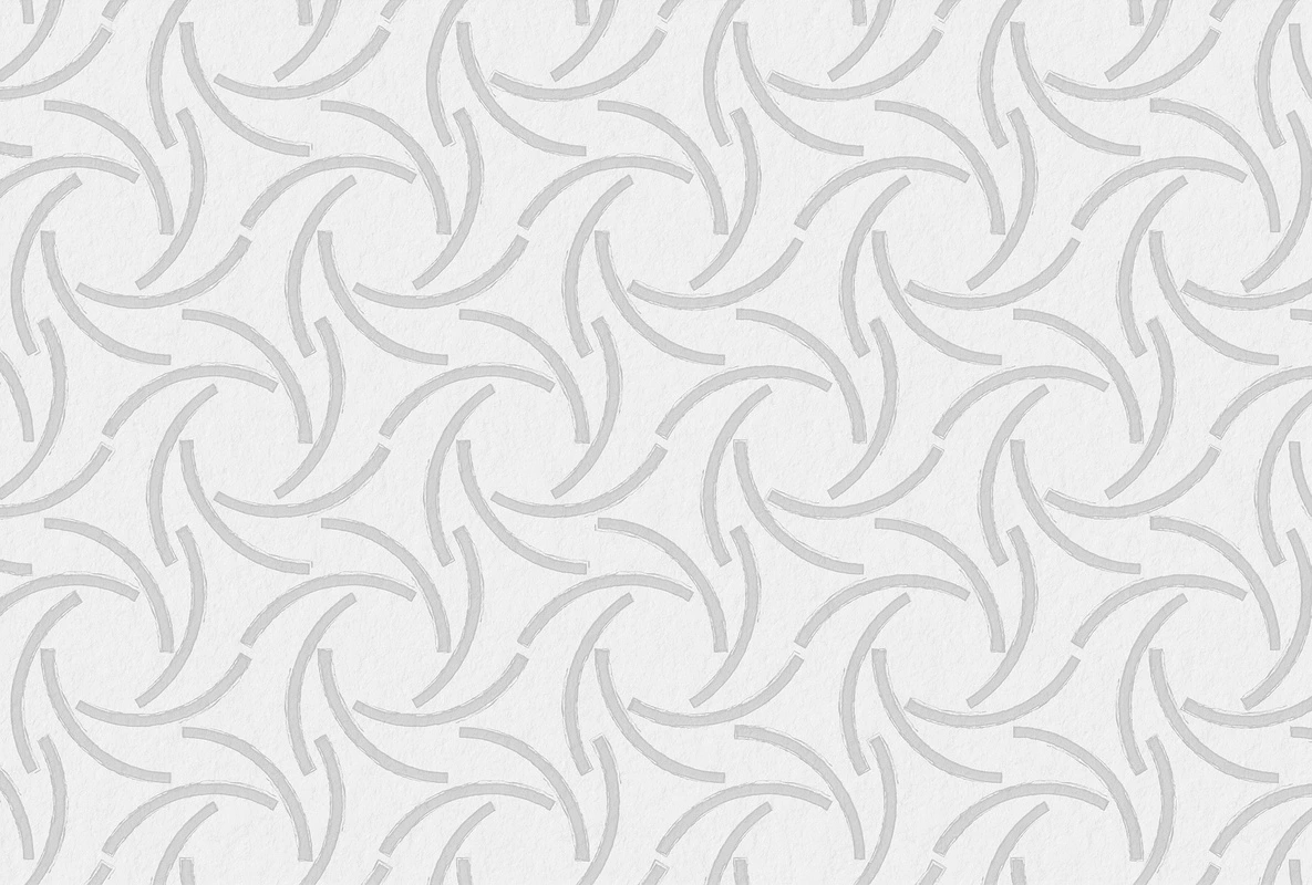 Фотообои на стену - светло-серый фон, декоративные, геометрия, узор, абстракция, симметрия, полукруги