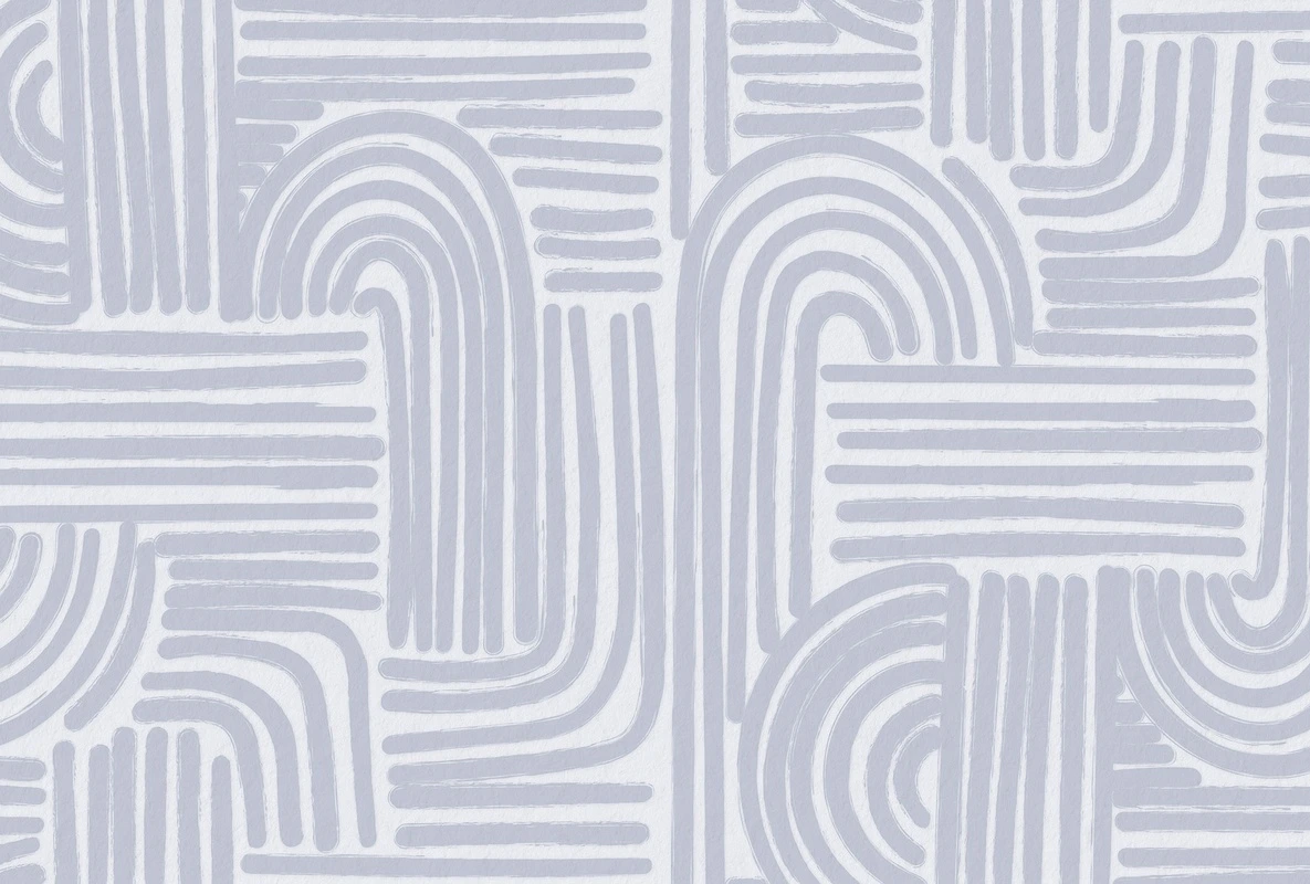 Фотообои на стену - линии, абстракция, светло-синие, геометрические, декоративные