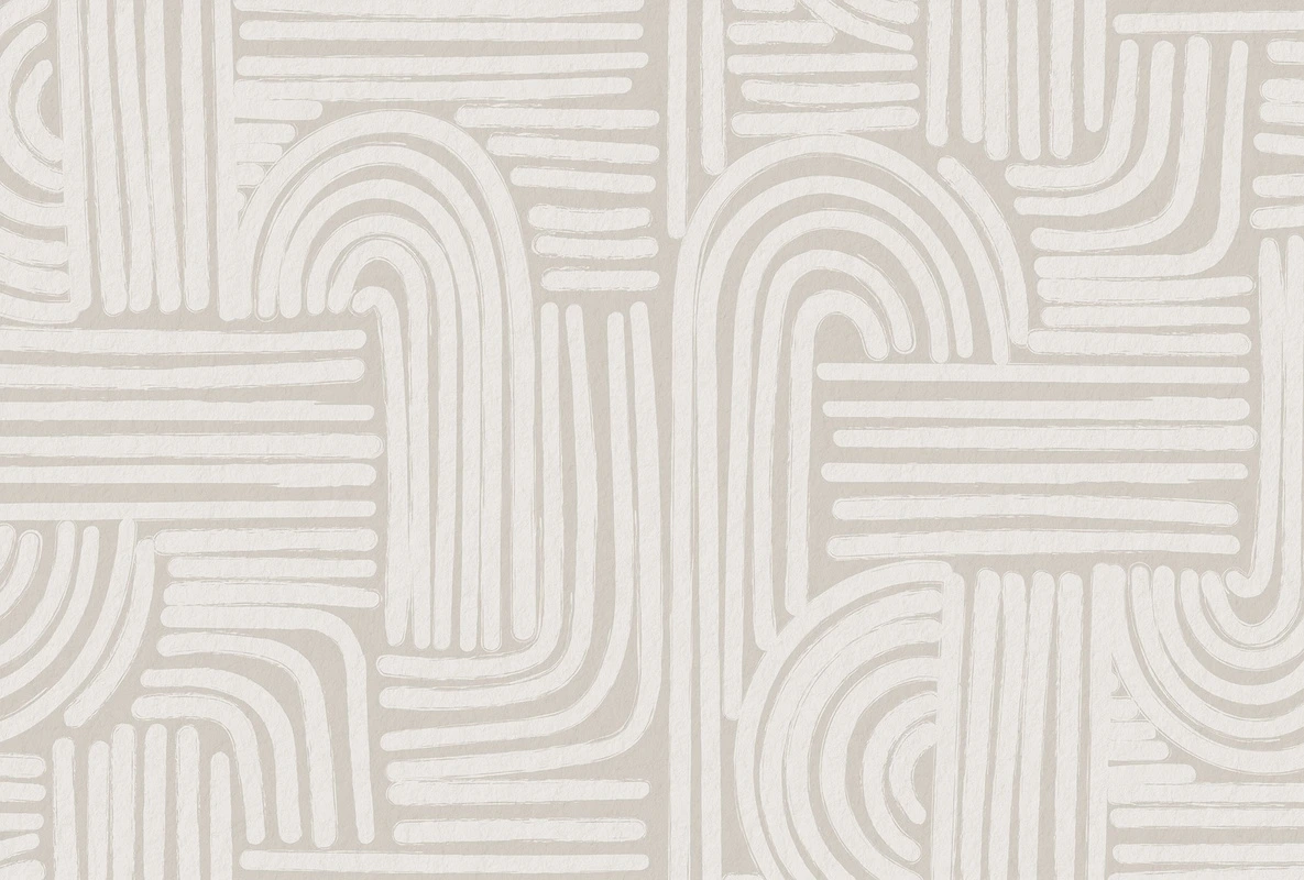 Фотообои на стену - линии, геометрические, светло-коричневые, абстракция, декоративные