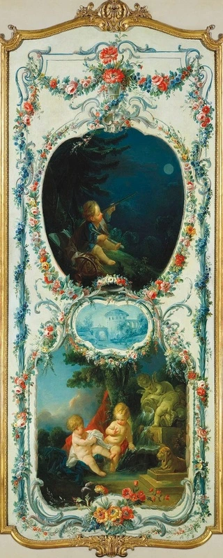 Фотообои на стену - картины, живопись, живописные, узкие, классика, с ангелами