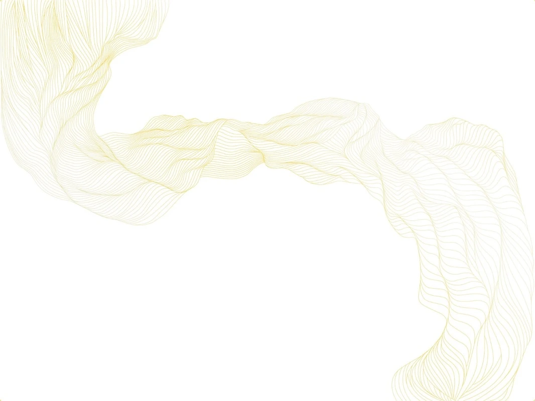 Фотообои на стену - графика, золотые обои, линии, золотые линии, вуаль