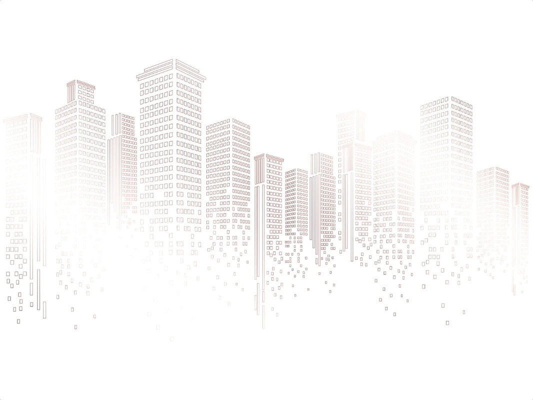 Фотообои на стену - графика, линии, геометрия, бежевые, город, мегаполис, графика, линии, геометрия, бежевые, город, мегаполис